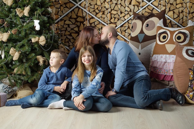 Foto familie kerst