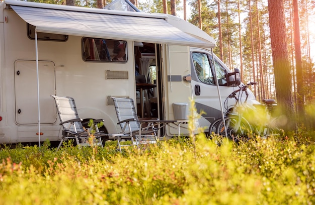 Familie vakantie reizen RV, vakantie reis in camper, Caravan auto Vakantie.