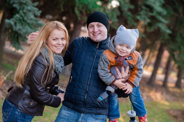 Familieportret in het park