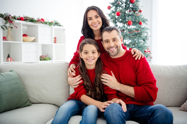 Familieportret op eerste kerstdag