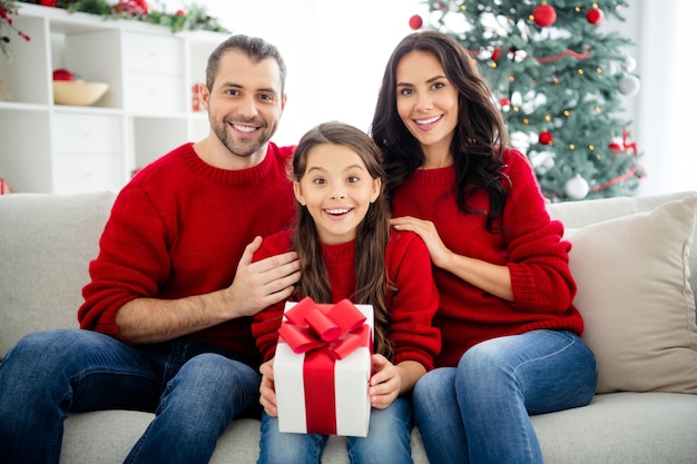 Familieportret op eerste kerstdag