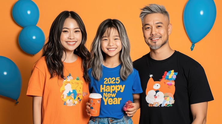 동남아시아의 가족들은 2025년 새해의 정신을 공유합니다.