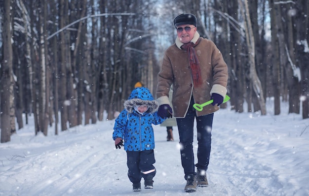 Familiewandelingen in Winter Park in het weekend