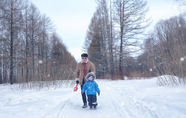 Familiewandelingen in Winter Park in het weekend