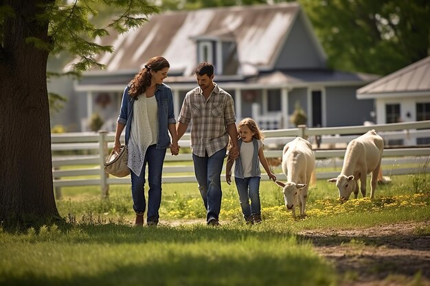 Family_Arrival_Charming_Farm