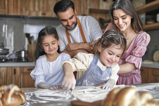 Family Baking Day Joy in the Kitchen