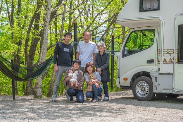 Family camping