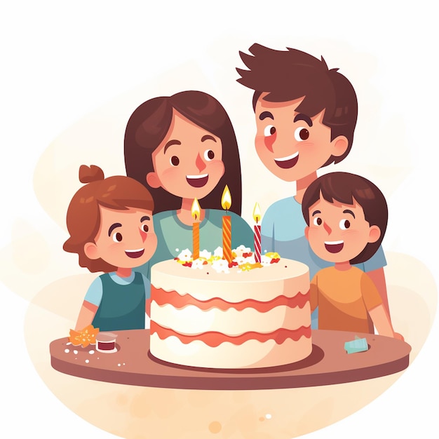 家族、子供の誕生日