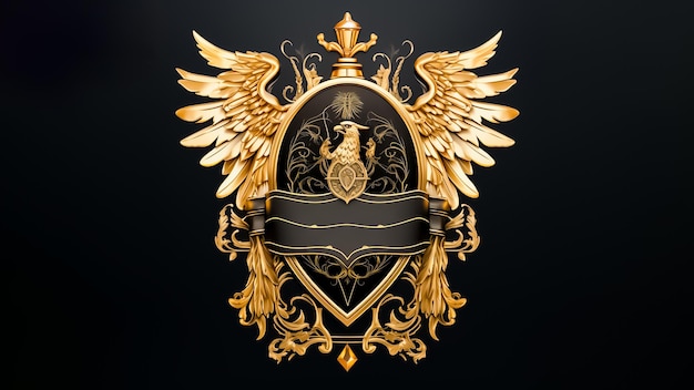 Фото Семейные гербы богатый прозрачный фон золотого цвета