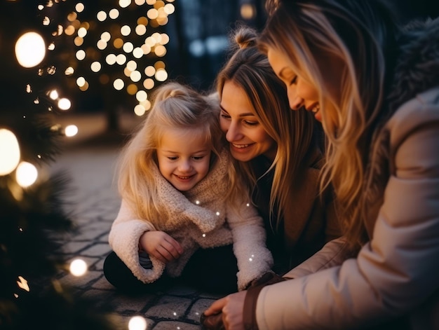 The family enjoys celebrating Christmas Eve together