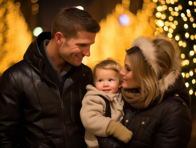 The family enjoys celebrating Christmas Eve together