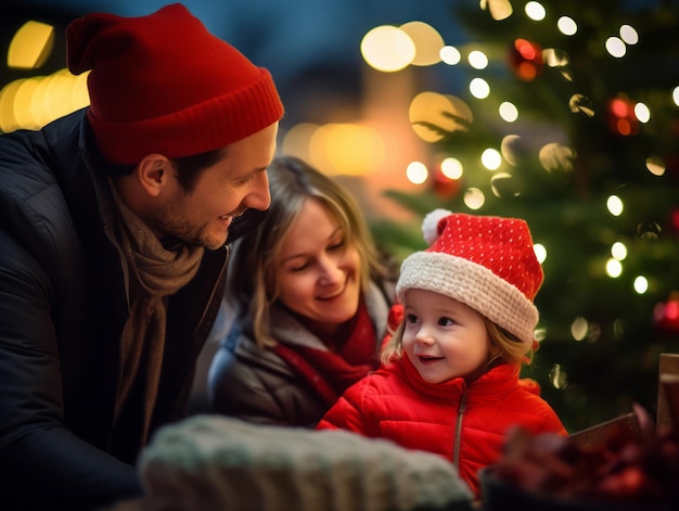 The family enjoys celebrating Christmas Eve together