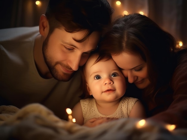 The family enjoys celebrating christmas eve together