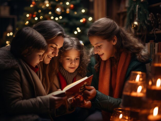 The family enjoys celebrating Christmas Eve together