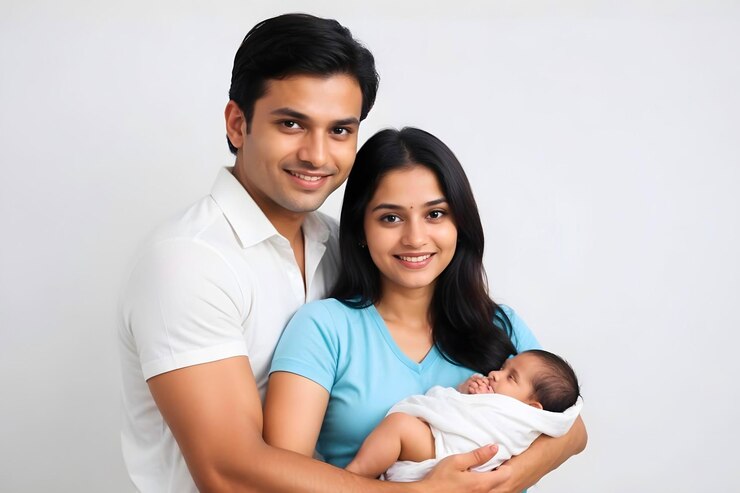 Family father mother son daughter kid