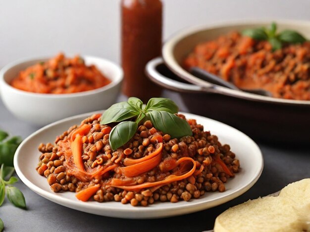 Family Favorites Lentil Bolognese Dinner