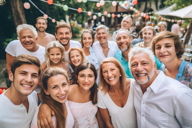 family having dinner in a restaurant