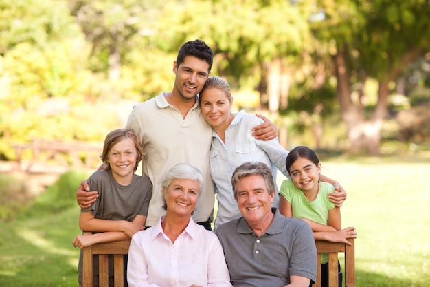 Family in the park