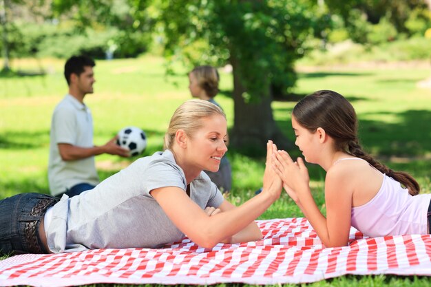 Family in the park