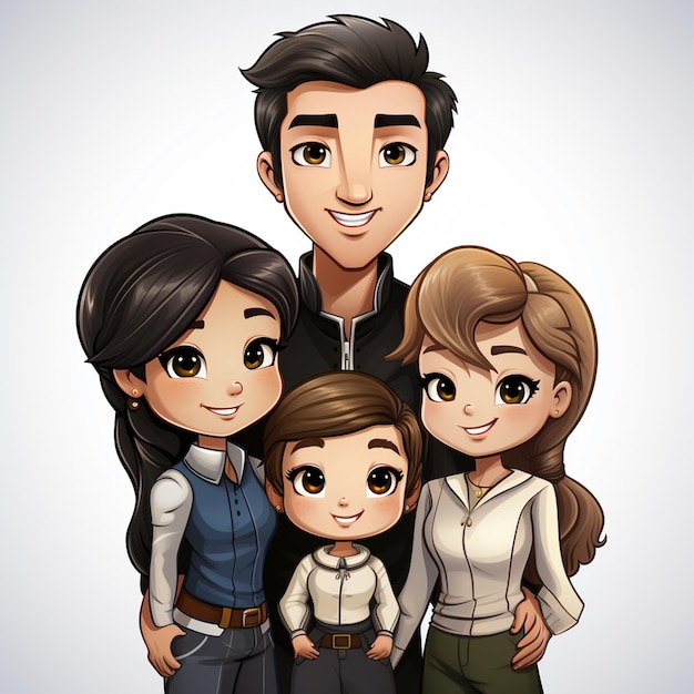 family picture illustration