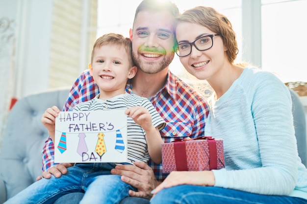 family portrait on fathers day eve