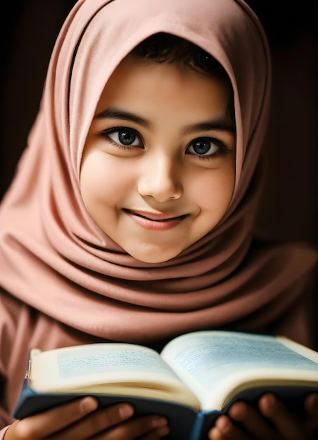 Семья читает Коран в Рамадан мультфильм три Д