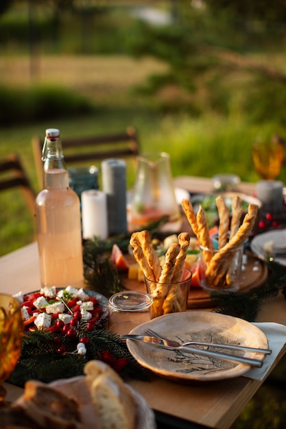 Foto riunione di famiglia per celebrare l'inverno