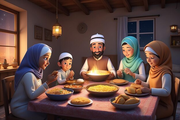 Photo family sehri