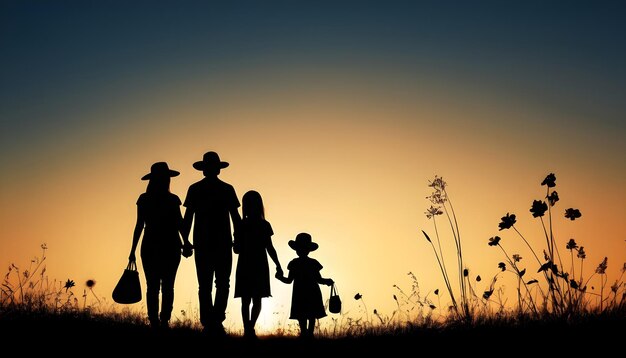 family silhouettes