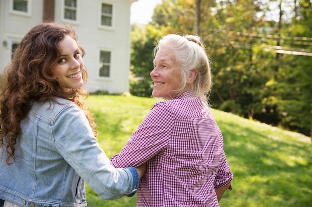 A family summer gathering at a farm A shared meal a homecoming