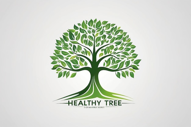 Photo family tree logo healthy people concept design isolated in white background