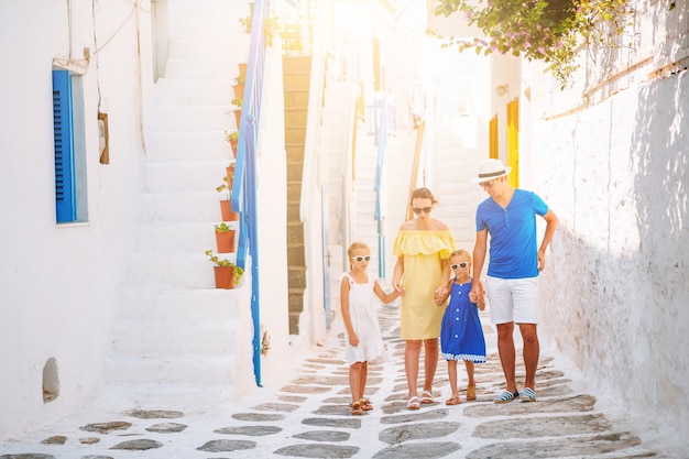 Family vacation in small european city in Greece