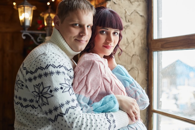 Family waiting for the birth baby. 