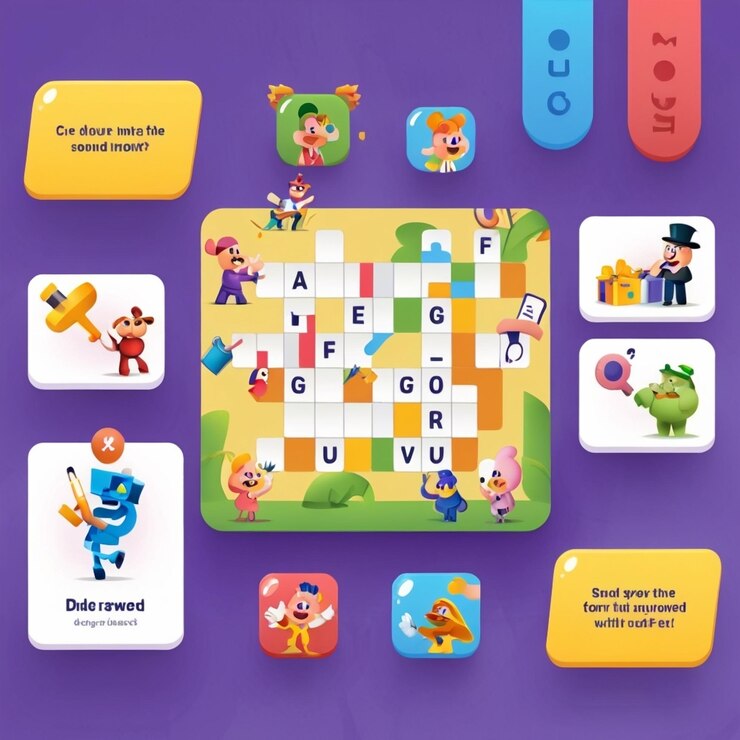 Photo familyfriendly crossword puzzle for game night
