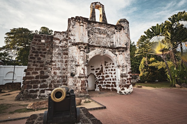 A Famosa Portuguese fortress built in Malacca Malaysia