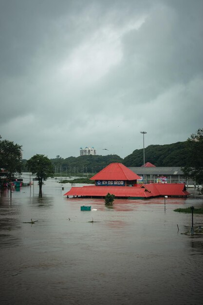 Famous aluva shiva temple kerala flood