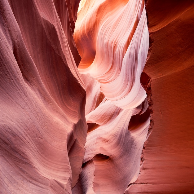 In the famous Antelope Canyon, Page, Arizona, USA