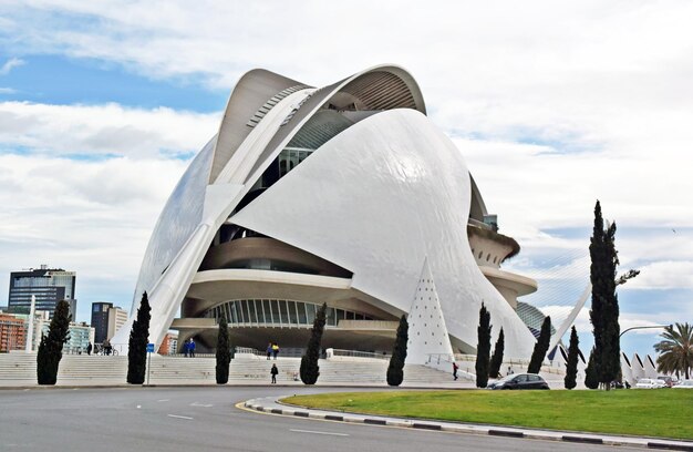 Famous architecture building in valencia used in westworld