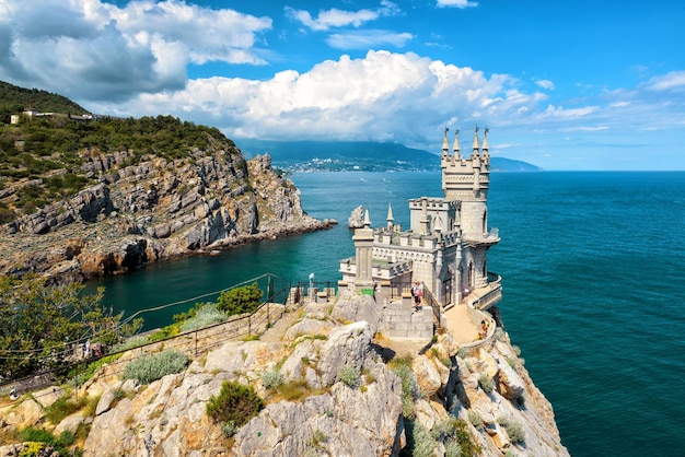 The famous castle Swallow's Nest on the rock in Crimea