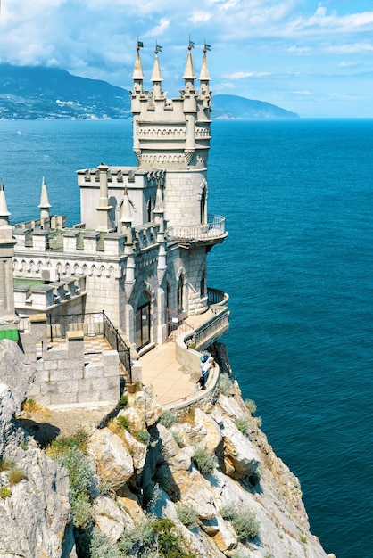 The famous castle Swallow's Nest on the rock in Crimea