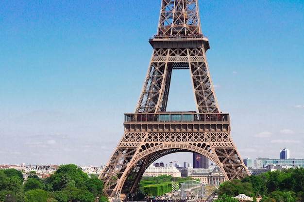 Famous Eiffel Tower details close up, Paris, , France