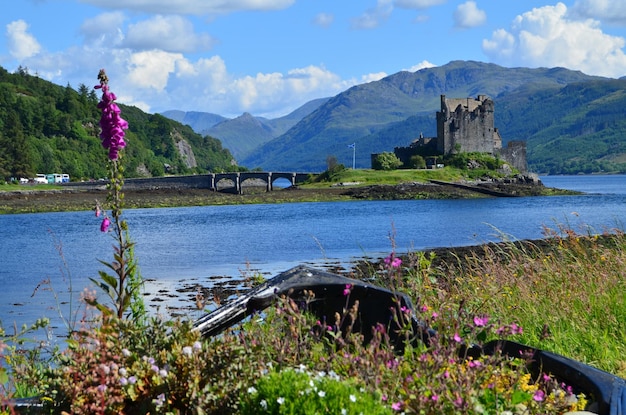 Famous Eilean Donan Castle in Scotland