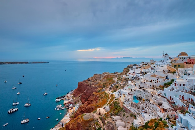 Famous greek tourist destination oia greece