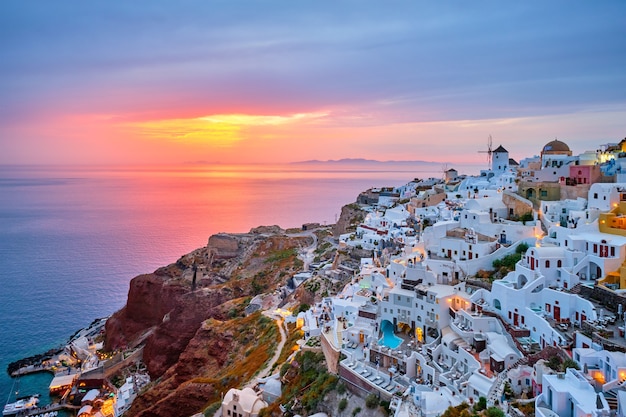 Famous greek tourist destination oia greece