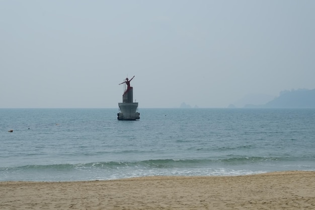 한국 부산의 유명한 해운대 해변