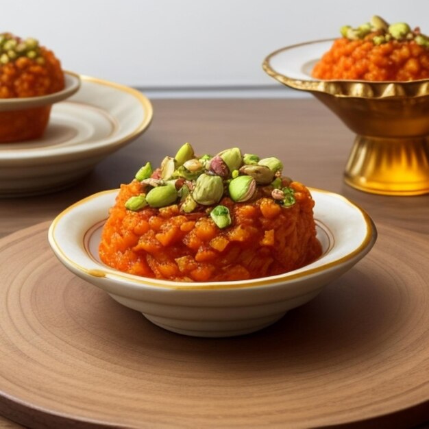 The famous indean sweets gajar ka halwa