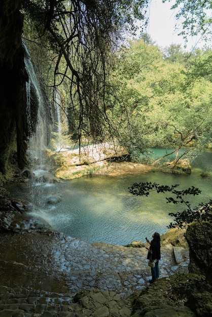 Famous Kursunlu Waterfalls in Antalya Turkey sep 2022