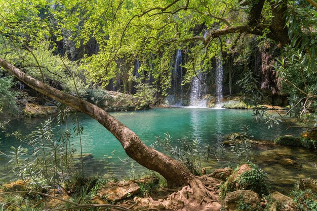 Знаменитые водопады Курсунлу в Анталии, Турция