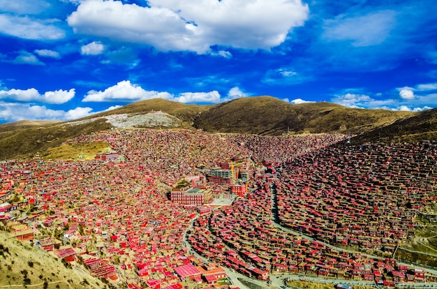 famous Lamasery in Seda, Sichuan, China.