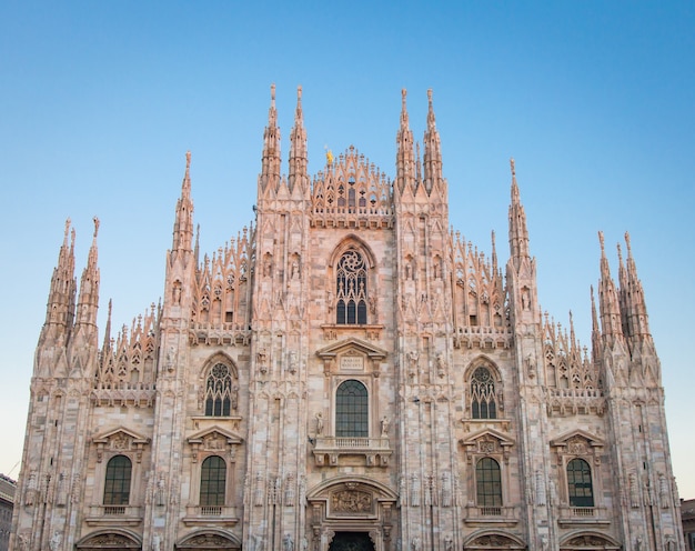 The famous landmark of Milano city, Italy